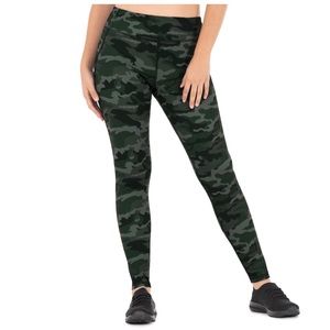 ATHLETIC WORKS Womens Leggings Size Medium 8-10 Camouflage NWOT